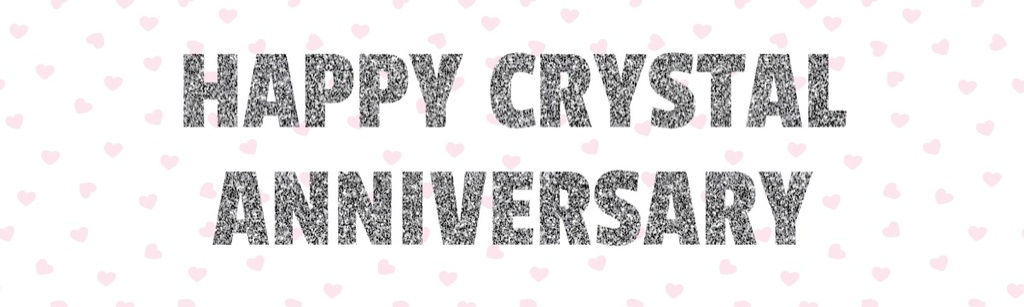 Happy Wedding Anniversary Banner - Crystal