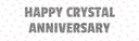 Happy Wedding Anniversary Banner - Crystal