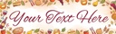 Personalised Birthday Banner - Food & Wine - Custom Text