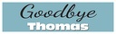 Personalised Goodbye Banner - Blue - Custom Name