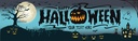 Personalised Halloween Party Banner - Trick Or Treat Spooky - Custom Text