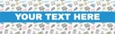 Personalised Happy Birthday Banner - Retro Gaming Kids - Custom Text