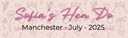 Personalised Hen Do Banner - Hearts & Cocktails Hen Party - Custom Text
