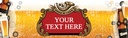 Personalised Home Bar Banner - Beer Pint Lager Background - Custom Text