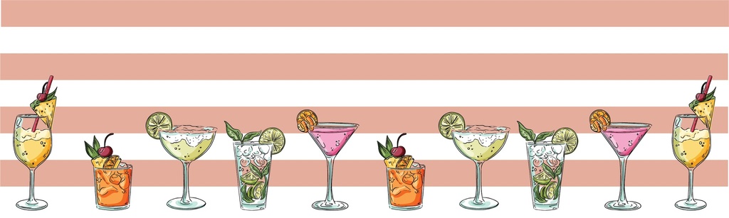 Personalised Party Banner - Cocktails - Custom Text