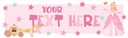 Personalised Party Banner - Fairytale Princess - Custom Text
