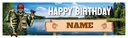 Personalised Party Banner - Fishing Catch - Custom Name