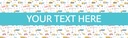 Personalised Party Banner - Kids Digger Construction - Custom Text