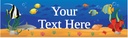 Personalised Party Banner - Under The Sea - Custom Text