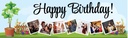 Birthday Party Banner - Gardening- 7 Photo Upload