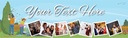 Happy Birthday Banner - Gardening - 7 Photo Upload - Custom Text