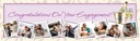 Personalised Engagement Party Banner - Champagne - 9 Photo Upload
