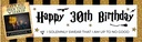 Personalised Happy 30th Birthday Banner - Wizard Design - 1 Photo Upload