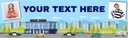 Personalised Happy Birthday Banner - City Cars - 2 Photo Upload