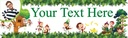 Personalised Happy Birthday Banner - Jungle Monkeys - 1 Photo Upload