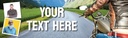 Personalised Happy Birthday Banner - Motorbike - 2 Photo Upload