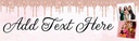 Personalised Happy Birthday Banner - Pink - 2 Photo Upload
