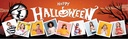 Personalised Happy Halloween Party Banner - Spooky Graveyard - 9 Photo Upload
