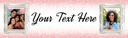 Personalised Hen Party Banner - Pink Welcome - 2 Photo Upload