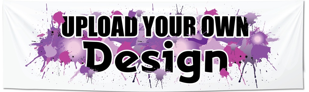 Custom Banner Printing - Upload Your Own Design - Size 1 - Traditional Banner