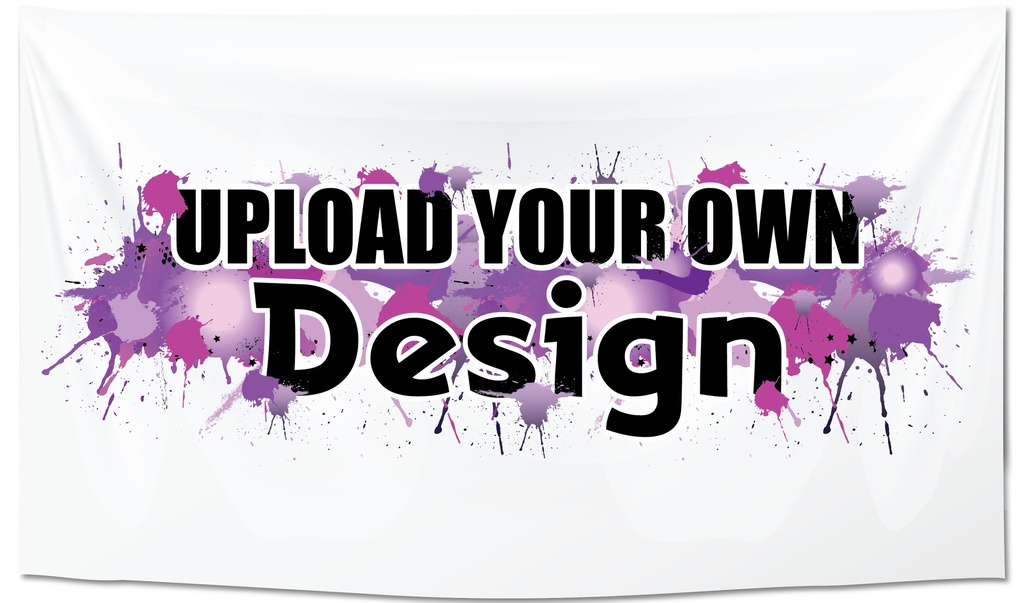 Custom Banner Printing - Upload Your Own Design - Size 2 - Backdrop Banner Style