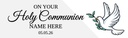 Personalised Holy Communion Banner - Dove - Confirmation