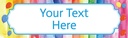 Personalised Birthday Banner - Colourful Balloons - Add Text