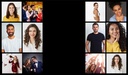 Personalised Black Birthday Backdrop Banner - 12 Photo Upload