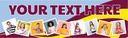Personalised Football Party Banner - Aston Villa - Custom Text 9 Photos