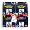 Personalised Birthday Wrapping Paper - Space Alien - Upload 1 Photo & Text