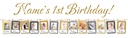 Personalised 1st Birthday Photo Banner - 0 - 12 Months