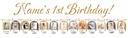 Personalised 1st Birthday Photo Banner - 0 - 12 Months