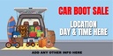 Car Boot Sale Banner - Add Text - Business Banner