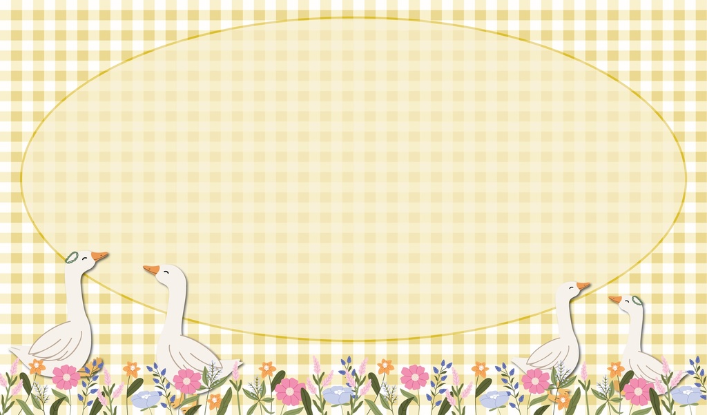 Personalised 1st Birthday Backdrop Banner - Goose Floral Yellow Design