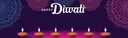 Diwali Banner - Purple Mandala Design