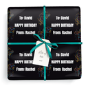 Personalised Birthday Wrapping Paper - Gym Weight Training - Add Text