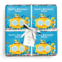 Personalised Birthday Wrapping Paper - Under The Sea Submarine - Add Text