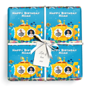 Personalised Birthday Wrapping Paper - Under The Sea Submarine - Add Text & 2 Photos