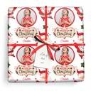 Personalised Christmas Wrapping Paper - Santa Claus- 1 Photo & Name