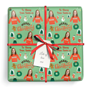 Personalised Christmas Wrapping Paper - Xmas Jumper - Add Photo & Name