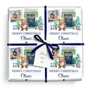 Personalised Christmas Wrapping Paper - Xmas Tree & Bear - Add Name & 1 Photo
