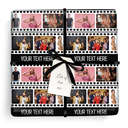 Personalised Birthday Wrapping Paper -  Movie Reel - 6 Photos & Add Text