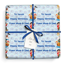 Personalised Birthday Wrapping Paper -  Pirate Design - Add Text