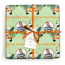 Personalised Birthday Wrapping Paper -  Safari Animal - Add Text & 1 Photos