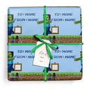 Personalised Birthday Wrapping Paper - Gaming Mine - Add Text
