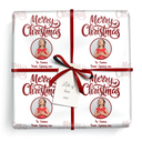 Personalised Christmas Wrapping Paper - Red Merry Christmas - Add Name & 1 Photo