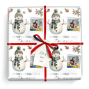 Personalised Christmas Wrapping Paper - Snowman - Add Name & 1 Photo