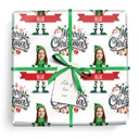 Personalised Christmas Wrapping Paper - Xmas Elf - Add Photo