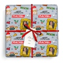 Personalised Christmas Wrapping Paper - Xmas Friends - Add Name & 1 Photo