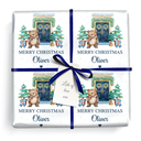 Personalised Christmas Wrapping Paper - Xmas Tree & Bear - Add Name